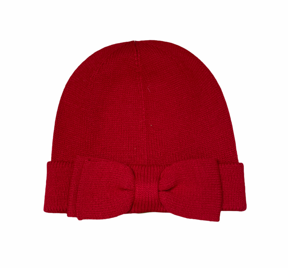 Kate Spade  Bow Beanie Sweater Knit Winter Hat